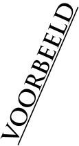 VOORBEELD